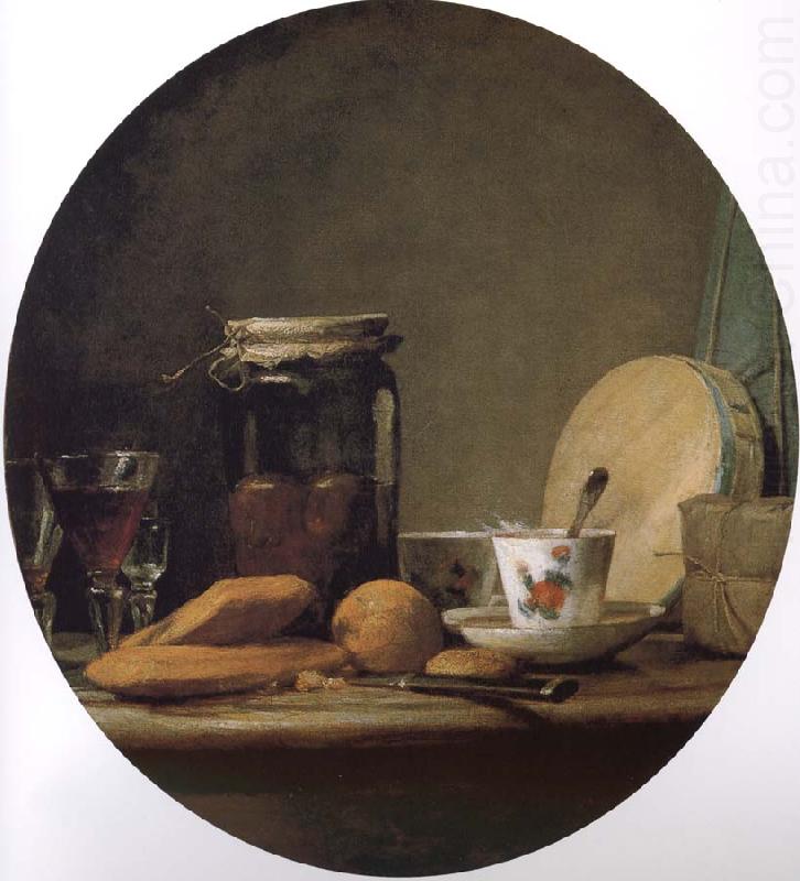 Jean Baptiste Simeon Chardin Equipped with a jar of apricot glass knife still life, etc. china oil painting image